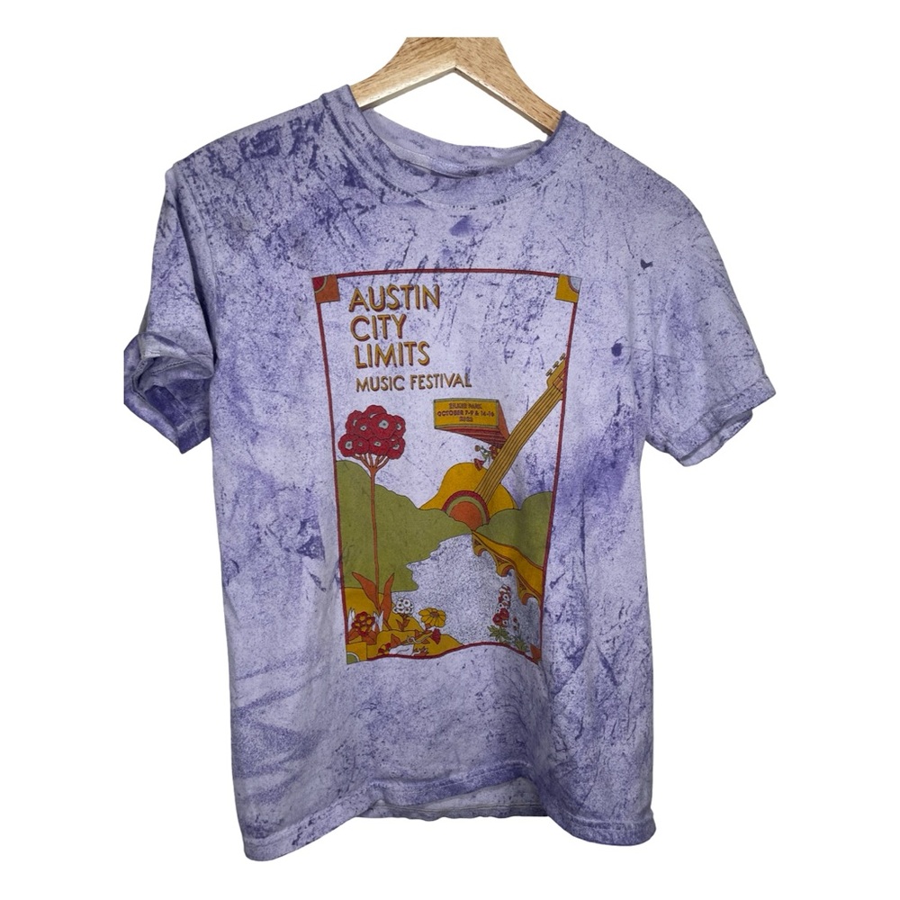 2022 AUSTIN CITY LIMITS PURPLE SHORT SLEEVE FESTIVAL T SHIRT SMALL 053T
